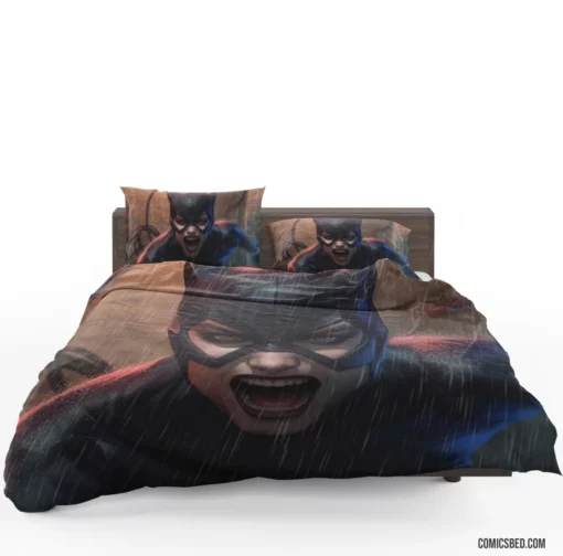 Catwoman Rain DC Mysterious Thief Comic Bedding Set