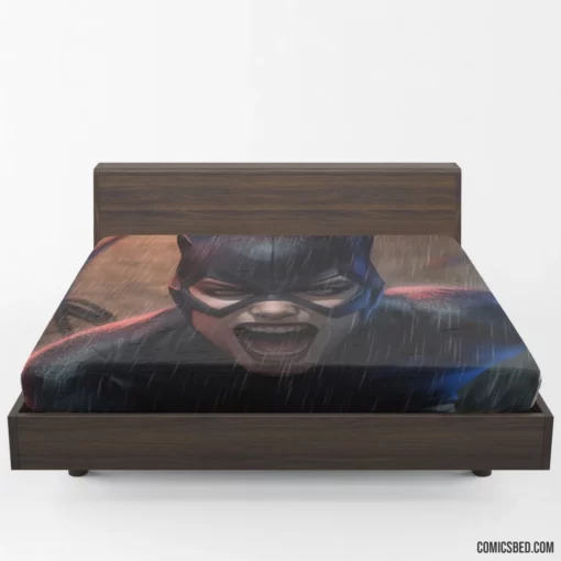 Catwoman Rain DC Mysterious Thief Comic Fitted Sheet