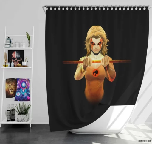 Cheetara Adventures Swift and Fierce Comic Shower Curtain