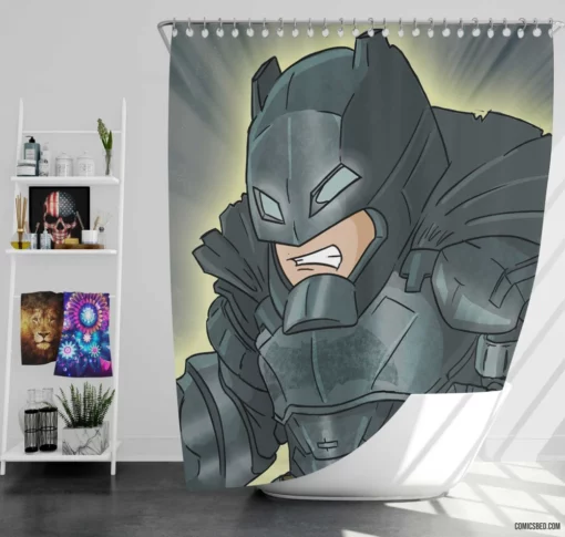 City of Fear Batman vs. Scarecrow Comic Shower Curtain