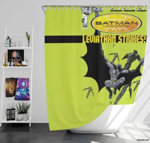 City of Shadows Batman Legacy Comic Shower Curtain