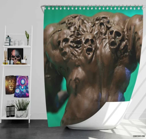 Clayface Shapeshifting Villain Comic Shower Curtain