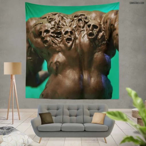 Clayface Shapeshifting Villain Comic Wall Tapestry