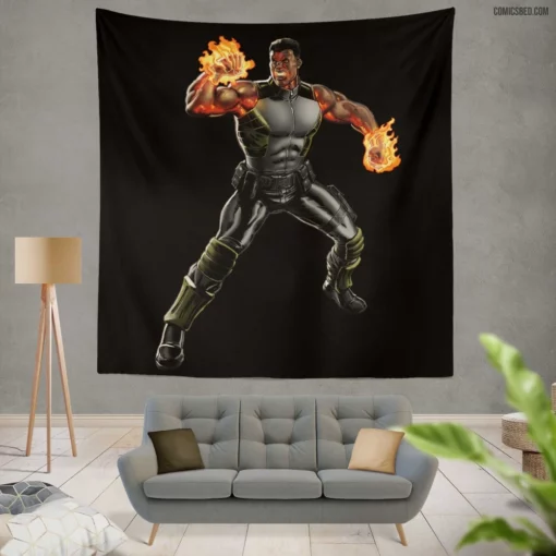 Coldblood Mercenary Warrior Comic Wall Tapestry