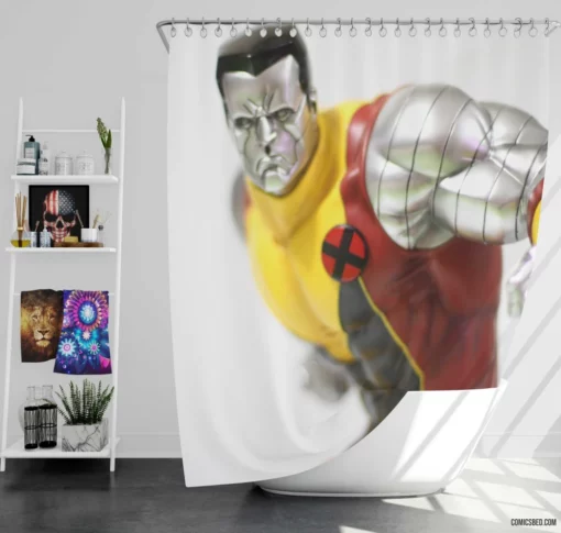 Colossus Mighty X-Men Protector Comic Shower Curtain