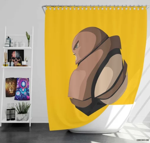 Comics Unstoppable Force Juggernaut Chronicles Shower Curtain