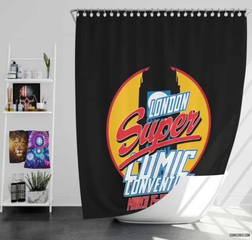 Convention Chronicles Comic Shower Curtain