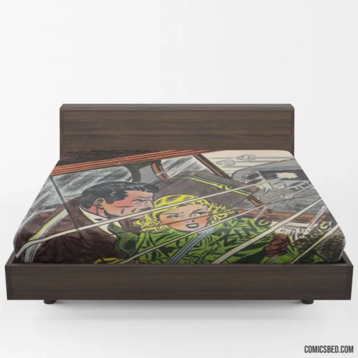 Crime And Justice Thrilling Quest Comic Fitted Sheet