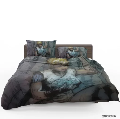 Crimson Blood-Soaked Adventure Comic Bedding Set