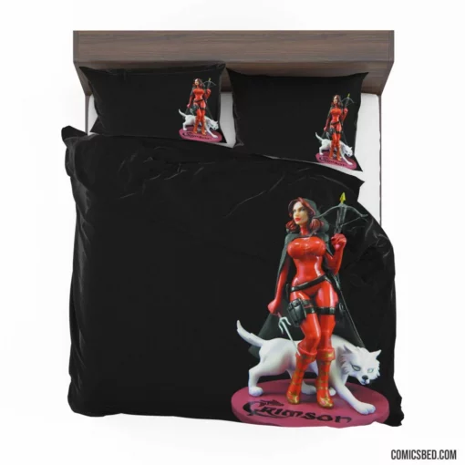 Crimson Heroes Of The North Saga Comic Bedding Set 1