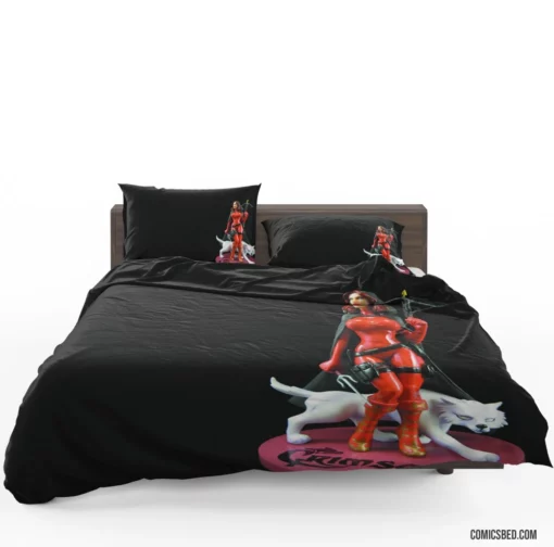 Crimson Heroes Of The North Saga Comic Bedding Set