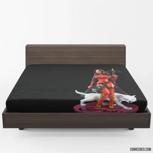 Crimson Heroes Of The North Saga Comic Fitted Sheet