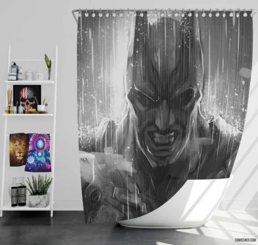 Crisis in Gotham Batman vs. Universe Comic Shower Curtain