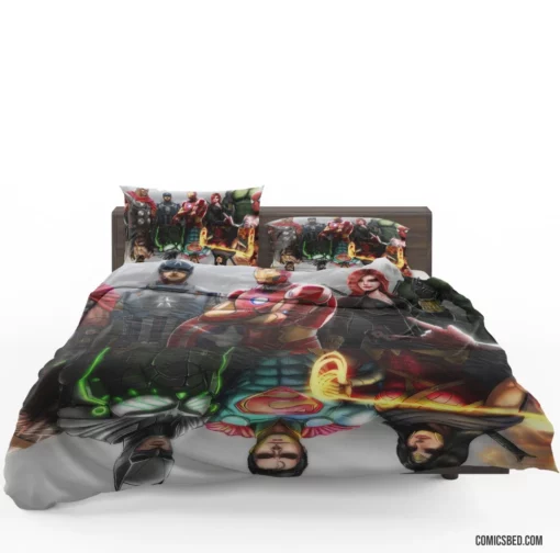 Crossover Avengers vs. Justice League Comic Bedding Set