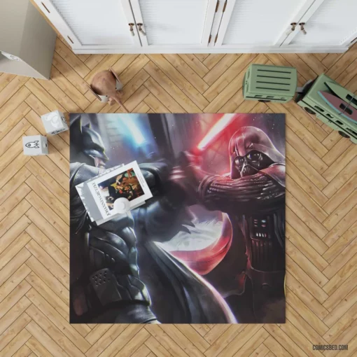 Crossover Batman Darth Vader Epic Duo Comic Rug