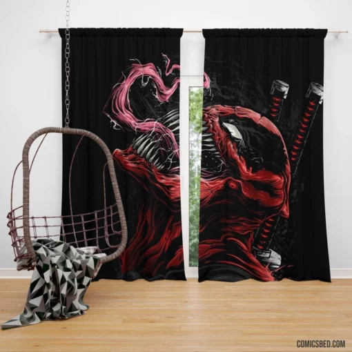 Crossover Deadpool Venom Heroic Showdown Comic Curtain