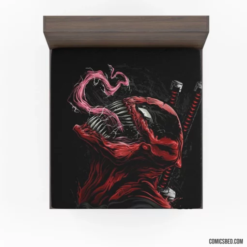 Crossover Deadpool Venom Heroic Showdown Comic Fitted Sheet 1