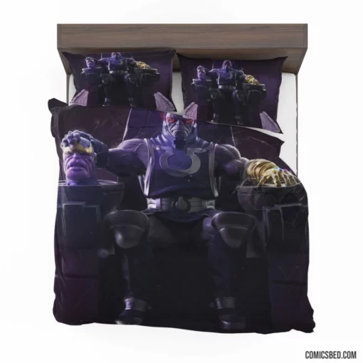 Crossover Thanos Darkseid Epic Confrontation Comic Bedding Set 1