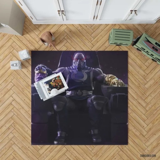 Crossover Thanos Darkseid Epic Confrontation Comic Rug