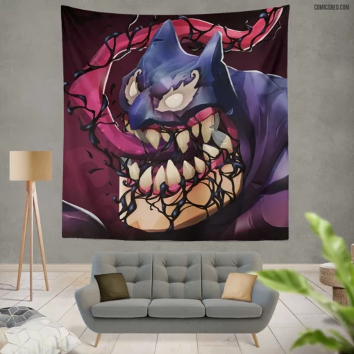 Crossover Venom Batman Heroes Comic Wall Tapestry