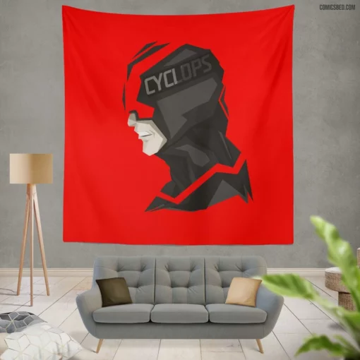 Cyclops Unleashed Marvel Optic Blaster Comic Wall Tapestry