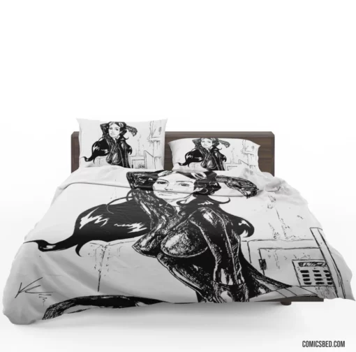 DC Catwoman Master of Intrigue Comic Bedding Set