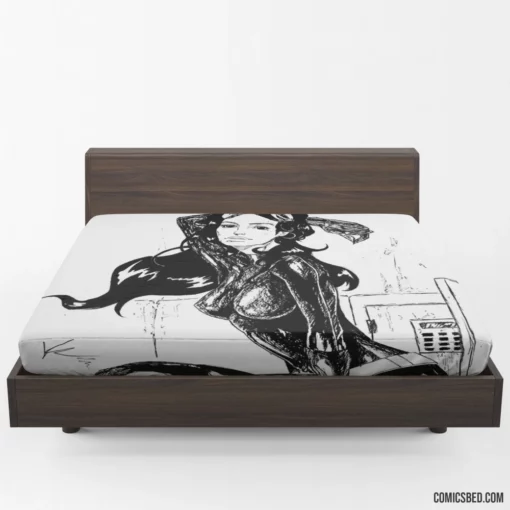 DC Catwoman Master of Intrigue Comic Fitted Sheet