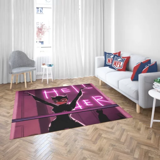 DC Catwoman Stealthy and Seductive Comic Rug 2