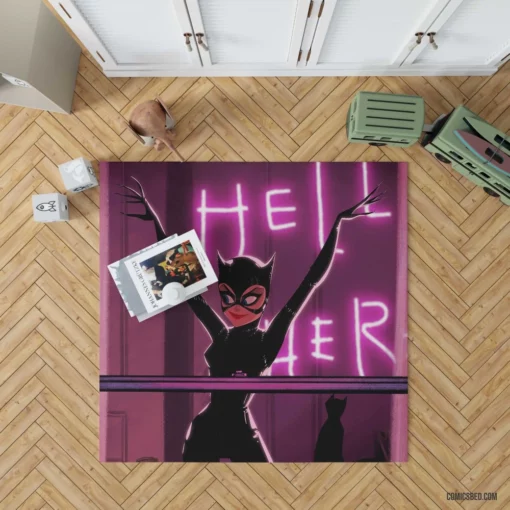 DC Catwoman Stealthy and Seductive Comic Rug