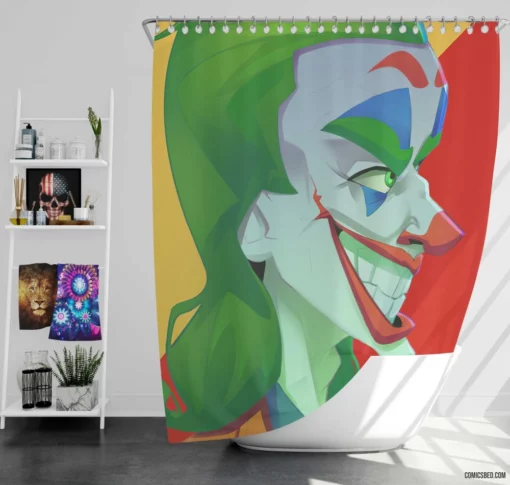 DC Clown Prince Joker Chronicles Comic Shower Curtain