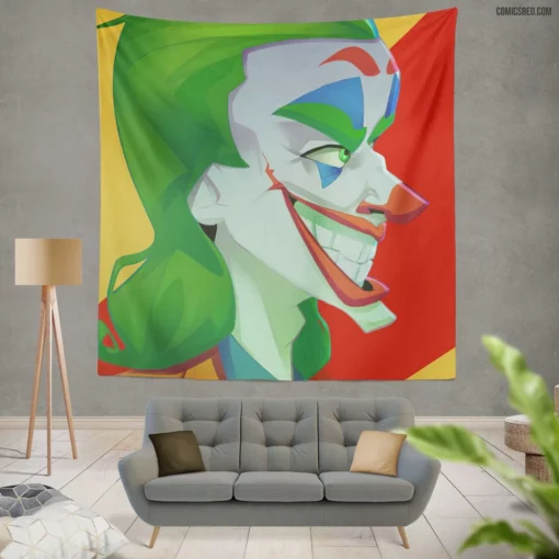 DC Clown Prince Joker Chronicles Comic Wall Tapestry