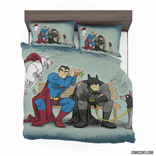 DC Comics Batman Superman Heroic Duo Bedding Set 1