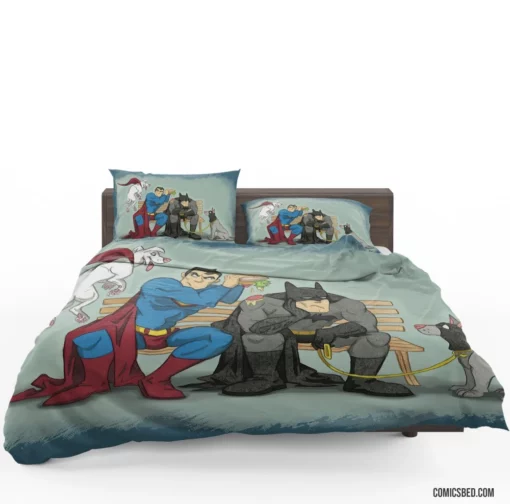 DC Comics Batman Superman Heroic Duo Bedding Set