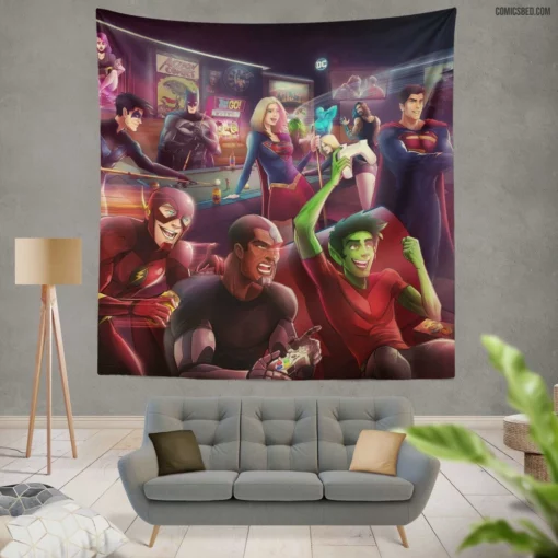 DC Comics Team Heroes Unite Wall Tapestry