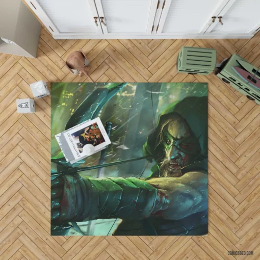 DC Emerald Archer Green Arrow Chronicles Comic Rug