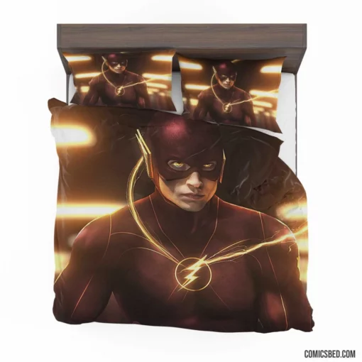 DC Flash Barry Allen Chronicles Unleashed Comic Bedding Set 1