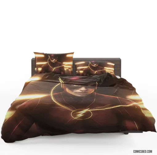 DC Flash Barry Allen Chronicles Unleashed Comic Bedding Set