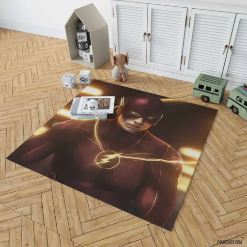DC Flash Barry Allen Chronicles Unleashed Comic Rug 1