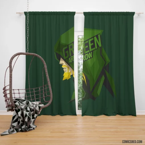 DC Green Archer Arrow Chronicles Comic Curtain