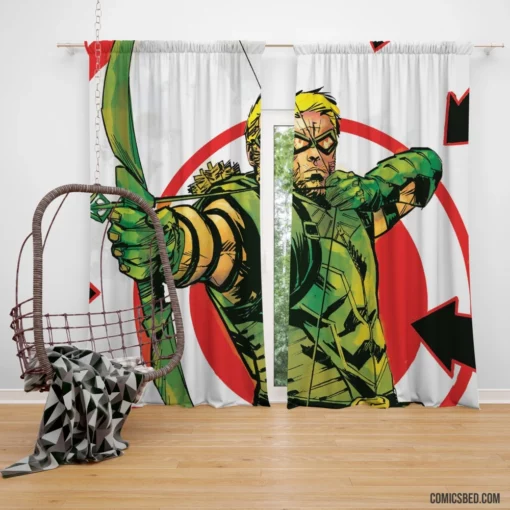 DC Hooded Archer Green Arrow Chronicles Comic Curtain