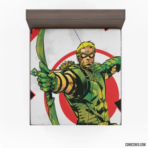 DC Hooded Archer Green Arrow Chronicles Comic Fitted Sheet 1