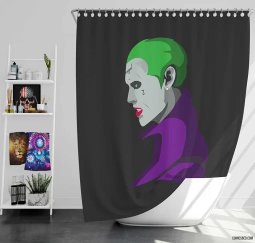 DC Joker Chronicles Mysterious Villain Comic Shower Curtain