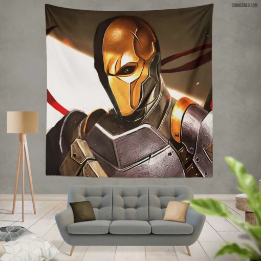 DC Lethal Assassin Deathstroke Unleashed Comic Wall Tapestry