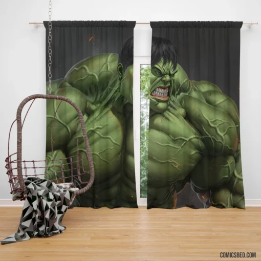 DC Rampaging Goliath Hulk Chronicles Comic Curtain