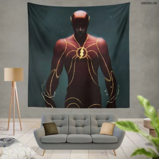 DC Speedster Unleashed Flash Chronicles Comic Wall Tapestry