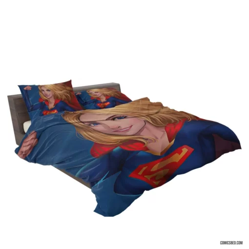 DC Supergirl Blonde-Haired Heroine Comic Bedding Set 2