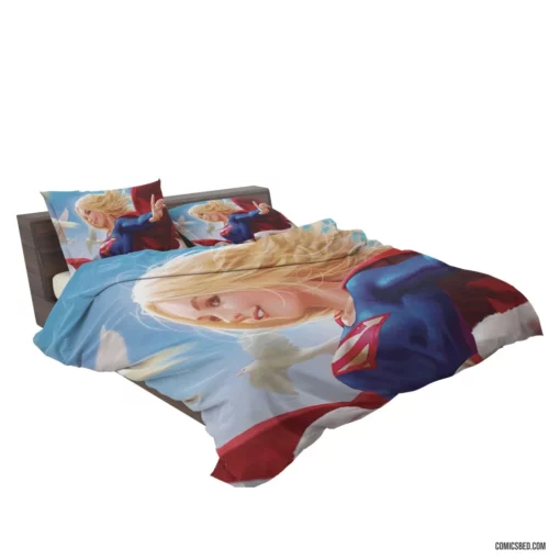 DC Supergirl Blonde-Haired Icon Comic Bedding Set 2