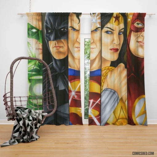 DC Superheroes United Justice League Chronicles Comic Curtain