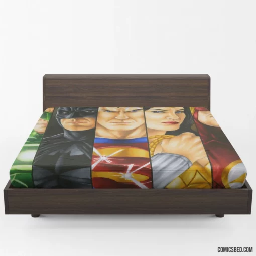 DC Superheroes United Justice League Chronicles Comic Fitted Sheet