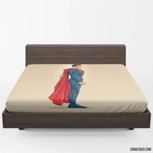 DC Superman Heroic Adventures Await Comic Fitted Sheet